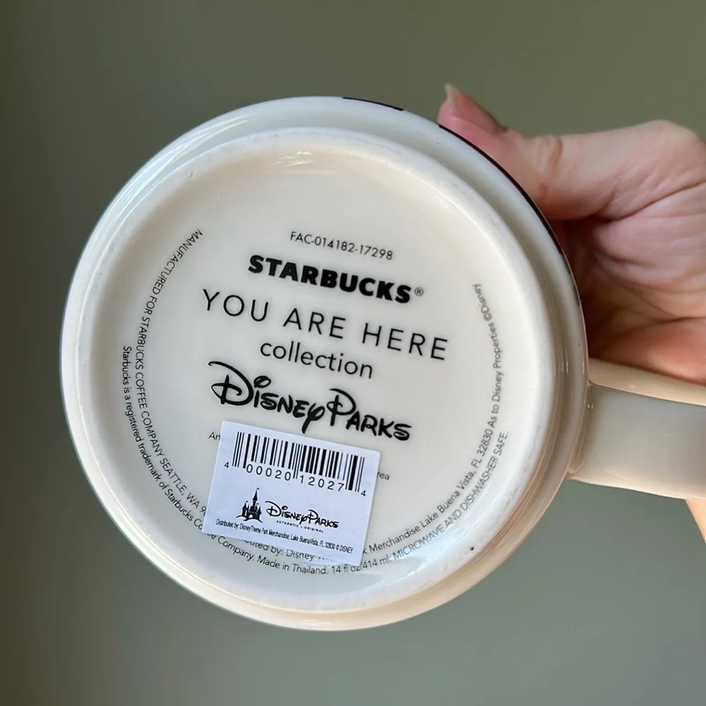 Starbucks X Disney Coffee Mug Magic Kingdom at Walt Disney World 14oz New No Box